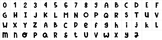 Dark Sky Regular  glyph index