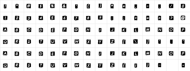 Finished Sympathy Regular  glyph index