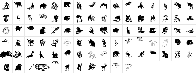 MensBestFriends Regular  glyph index