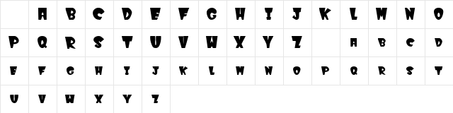 WinksFilled Regular  glyph index