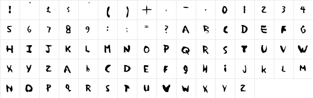 Martin Regular  glyph index