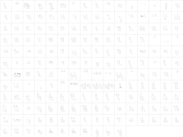 Internerd Regular  glyph index