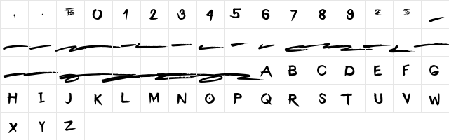 The Barrack Regular  glyph index