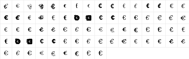 EmigreEuro Medium  glyph index