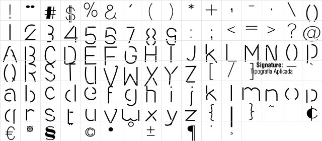 Sequence Light Regular  glyph index