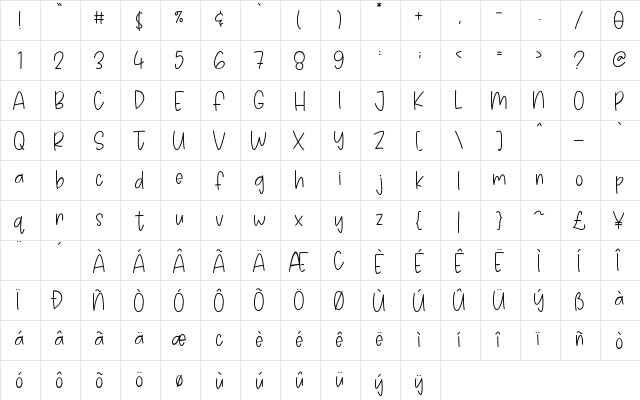 Avoids Dislikes Regular  glyph index