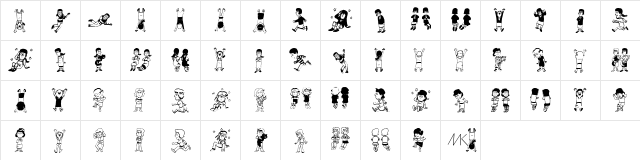 GirlsGirls Regular  glyph index