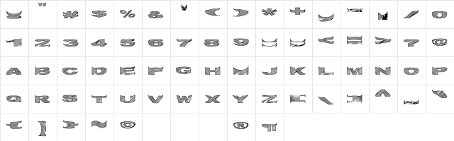 Qaark Regular  glyph index