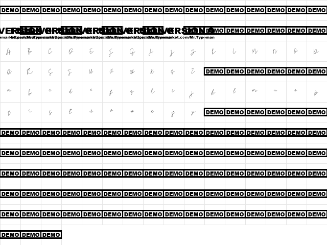 Pogba Regular  glyph index