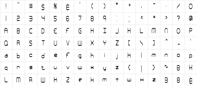 Pneumatics Tall BRK Normal  glyph index