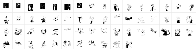 AIWitches Regular  glyph index