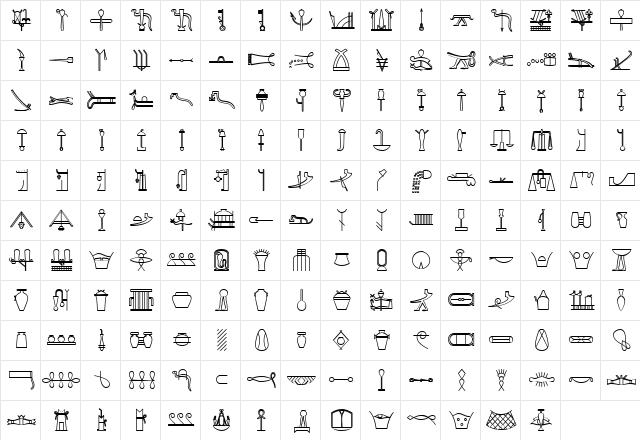 GlyphExtLibAB Bold  glyph index