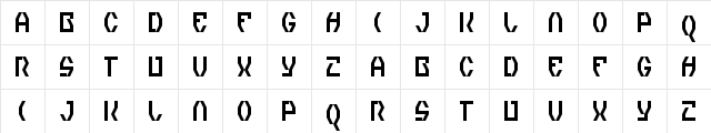 Zero Theory Regular  glyph index