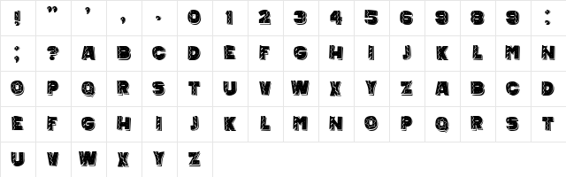 Mexican Tequila Regular  glyph index