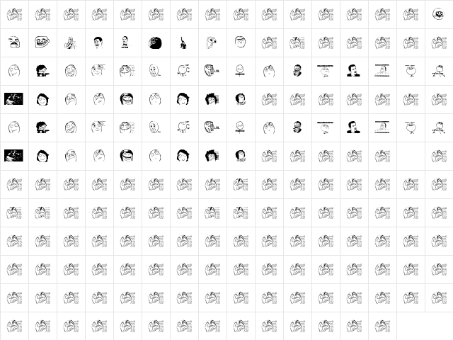 adasdasdsdsd Regular  glyph index