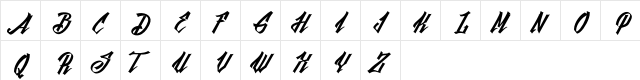 Black Future Regular  glyph index