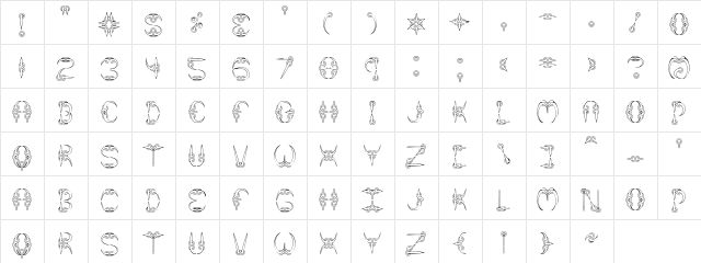 CLAW 1 BRK Normal  glyph index
