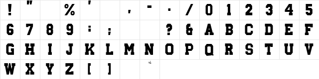 Groceries 2 Normal  glyph index