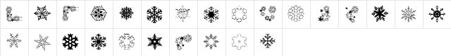 ryp_snowflake1 Regular  glyph index