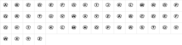 KR Perfect Pumpkin Regular  glyph index