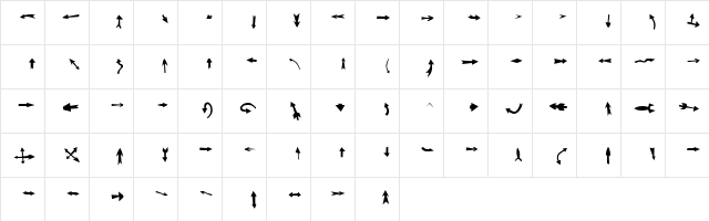LaGirouette Medium  glyph index