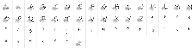 Fontasy Valentine  glyph index