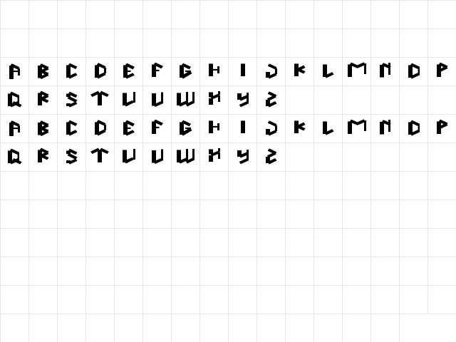 this is true Regular  glyph index