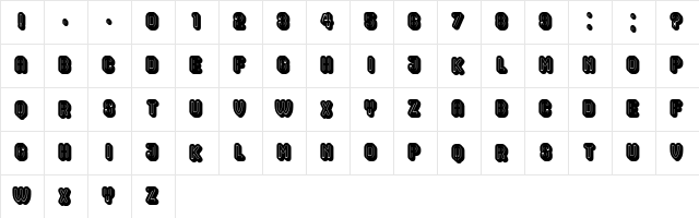 Hocus Pocus Filled Regular  glyph index