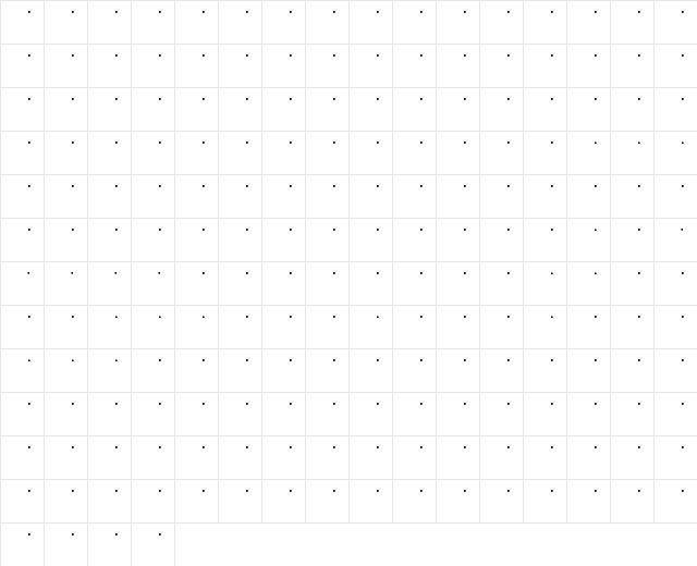 Triskweline Regular  glyph index