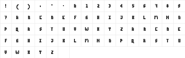 Crt Overscan Regular  glyph index
