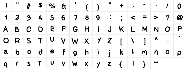 OlivessansPimientoBold Bold  glyph index