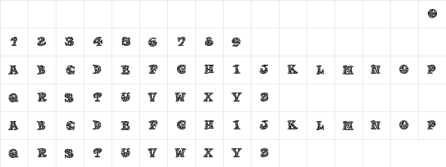 Doodletters Regular  glyph index
