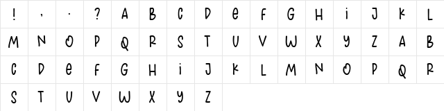 Fresh Mango Regular  glyph index