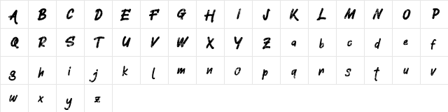 Silent FREE Regular  glyph index