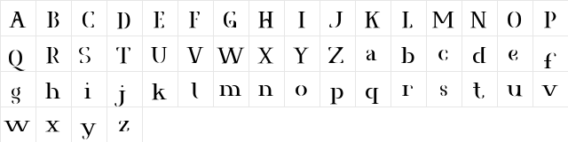 Agrasia Free Regular  glyph index