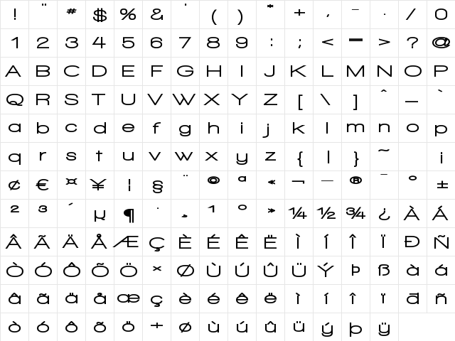 Walkway Expand Black Regular  glyph index