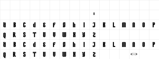 Avatar Bold Regular  glyph index