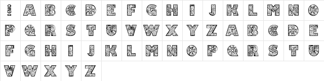 Fonix Demo  glyph index