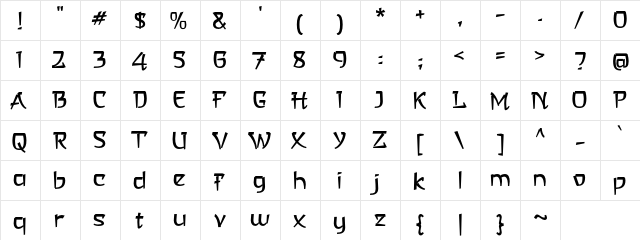 a Asian Hiro Regular  glyph index