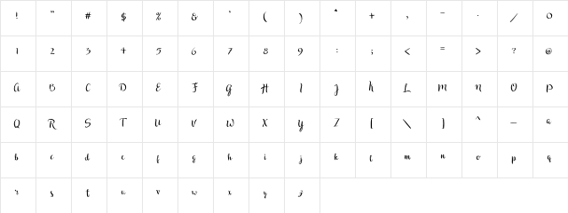 Druchilla Druchilla  glyph index