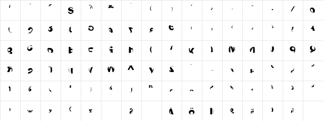 Spherize Regular  glyph index