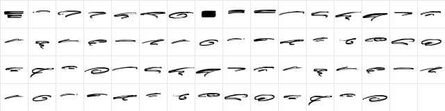 Greatest Richmond Swash Regular  glyph index