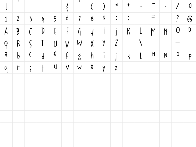 2Peas Roxie 2Peas Roxie  glyph index