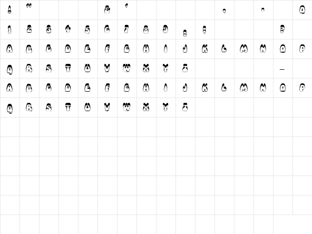 GE Lollipop Regular  glyph index