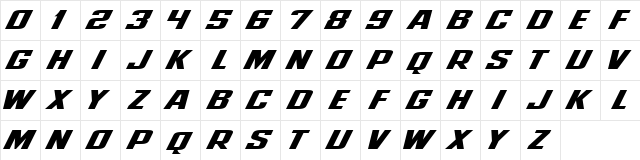 BostonCollegeEagles Regular  glyph index