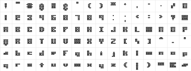 Scalelines Maze BRK Normal  glyph index