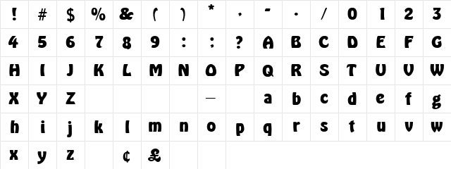 Salute Normal  glyph index