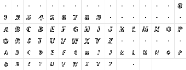 CALLUM Regular  glyph index