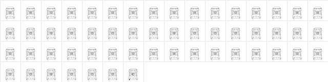 JLR Big Girl Bed Regular  glyph index