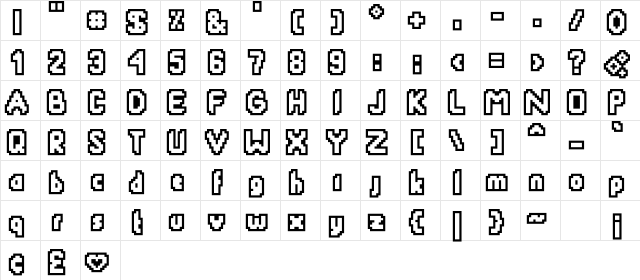 SmackyFormulaOut Medium  glyph index